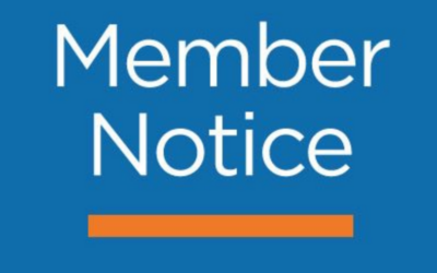 Member Notice – Staff Training September 5th